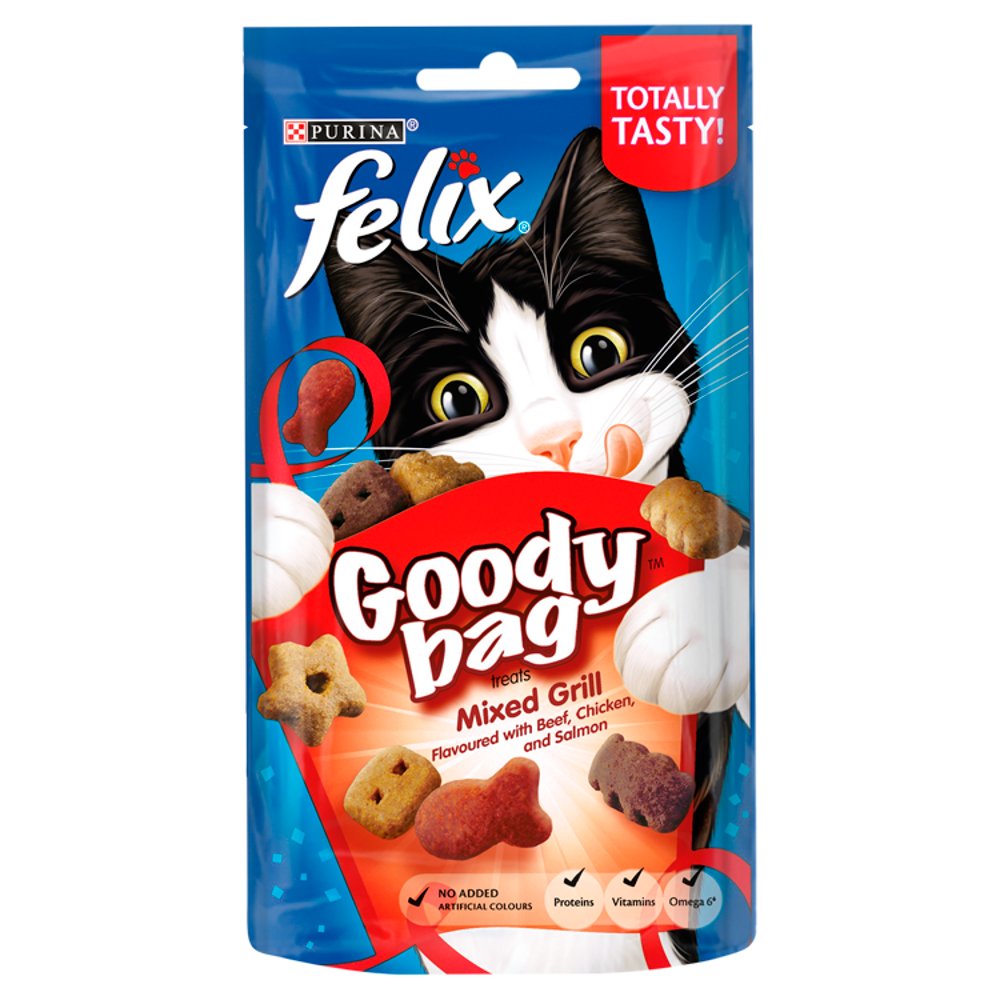 Felix Goody Bag Cat Treats Mixed Grill 60g Felix Goody Bag Cat Treats Mixed Grill 60g